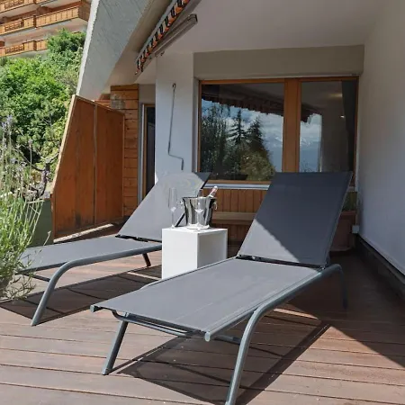 Appartement Cosy Piscine Vue Alpes Montana *