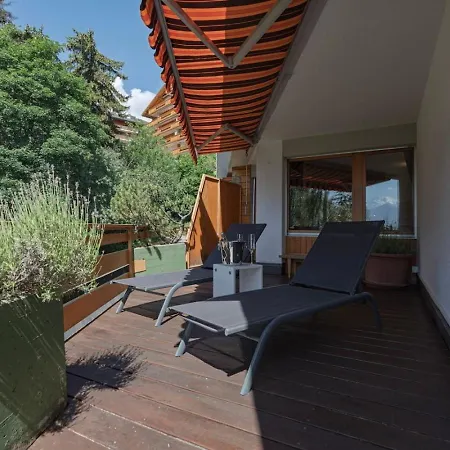 Appartement Cosy Piscine Vue Alpes Montana