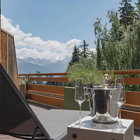 Cosy Piscine Vue Alpes Montana *